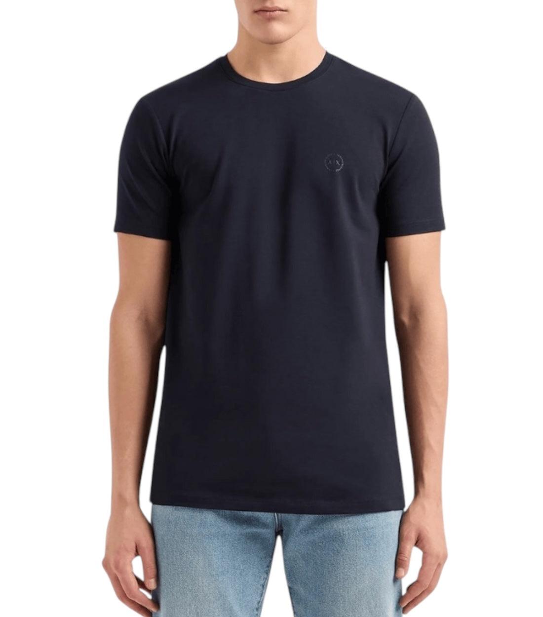 Armani Exchange Donkerblauw T-shirt Met Logo