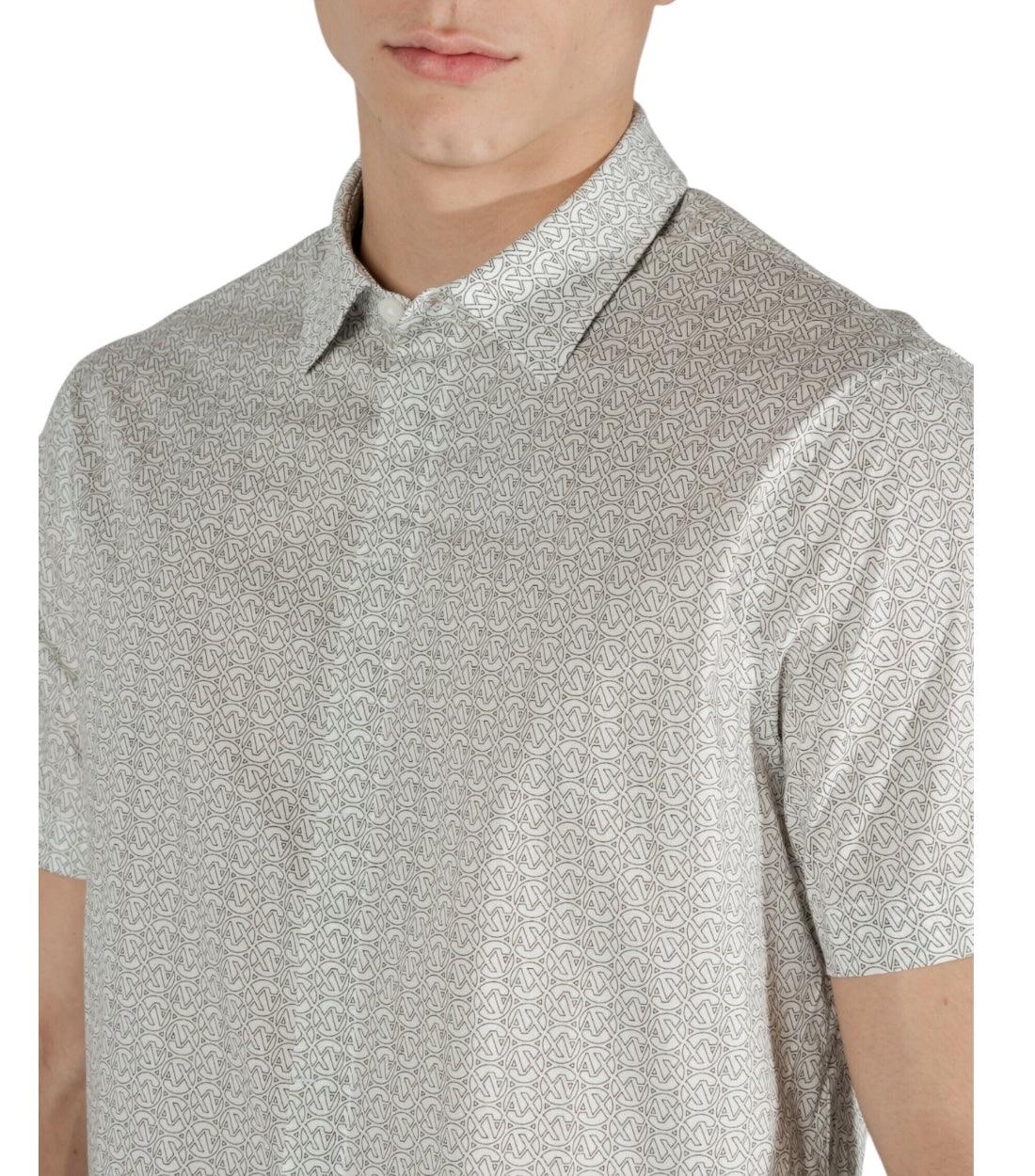 Armani Exchange Beige Blouse Met Print