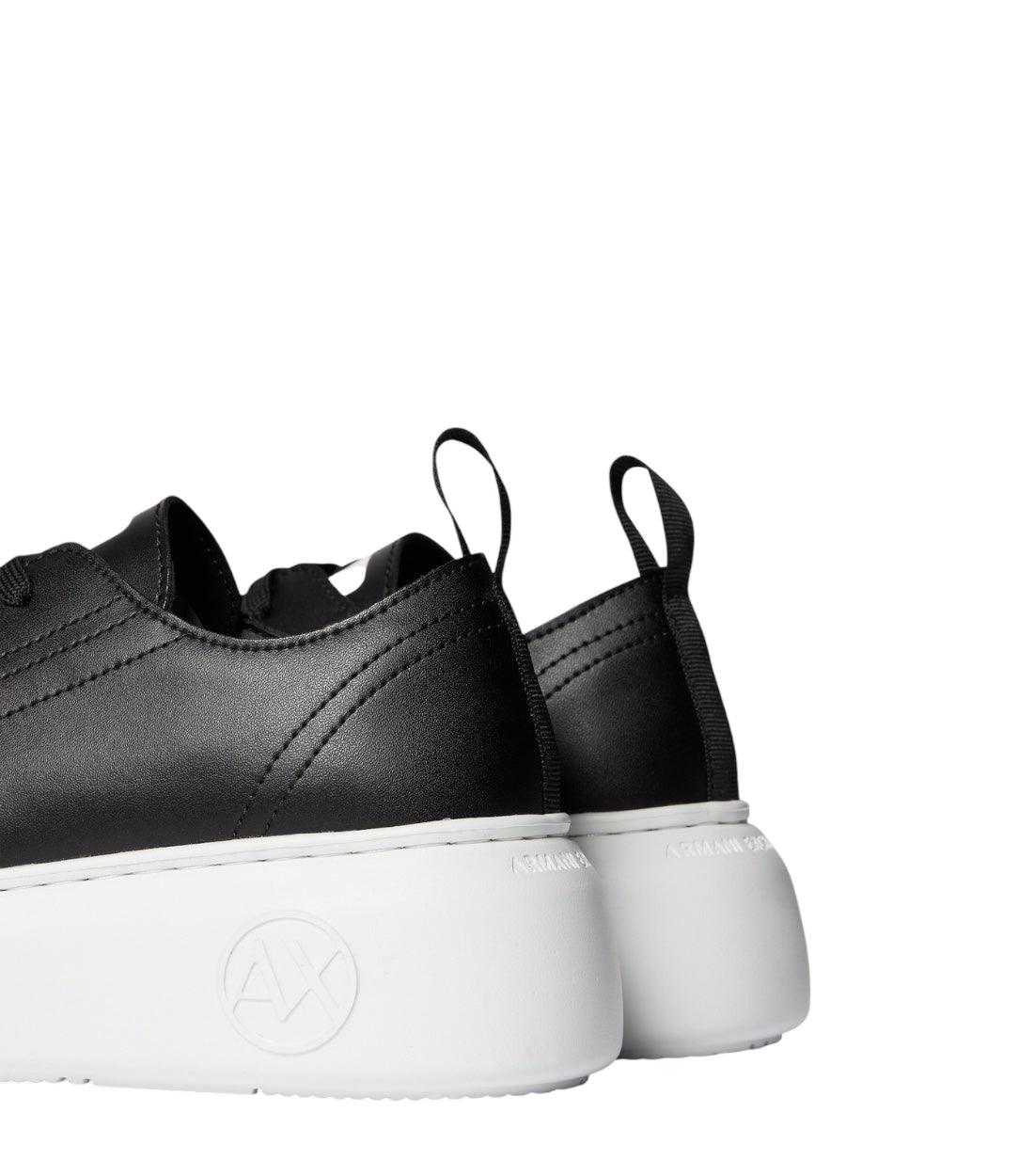 Armani Exchange Zwart Plateau-sneakers