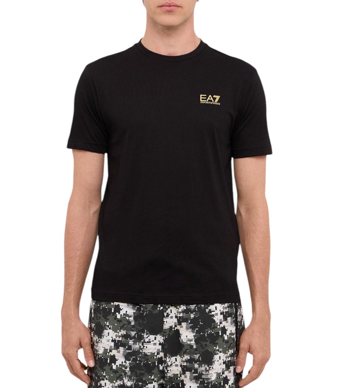 Ea7 Zwart Basic T-shirt