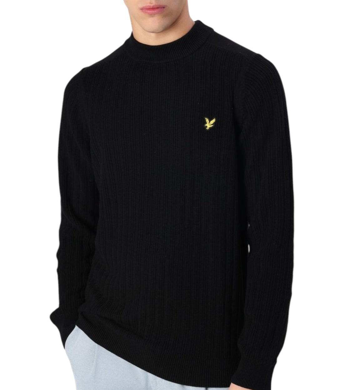 Lyle & Scott Zwarte Mock Neck