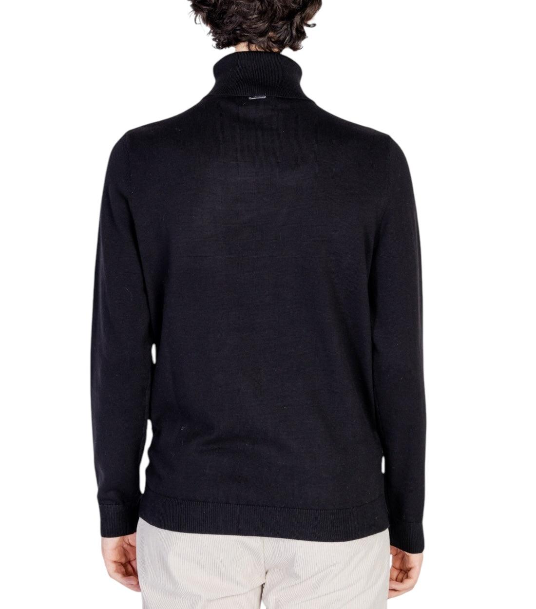 Antony Morato Zwart 3D Blend Trui Met Kol
