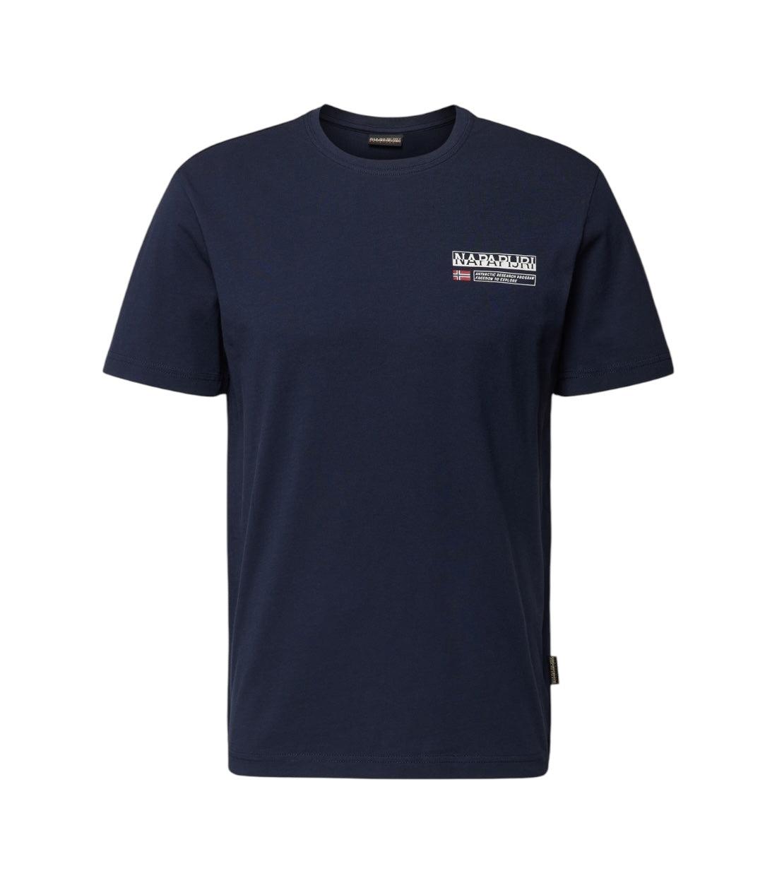 Napapijri Kasba T-shirt Voor Heren in Bluaw Kleur