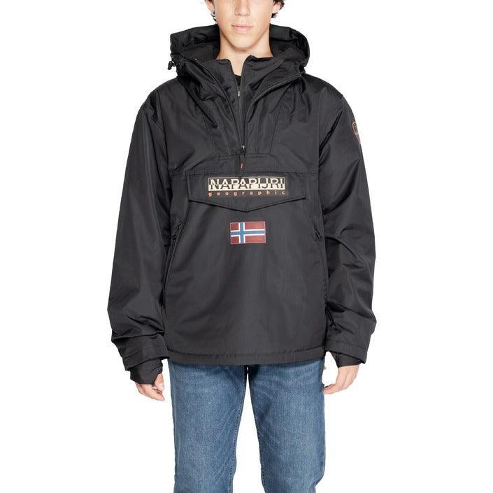 Napapijri Zwart Jas Voor Heren Windbreaker Herfst Winter
