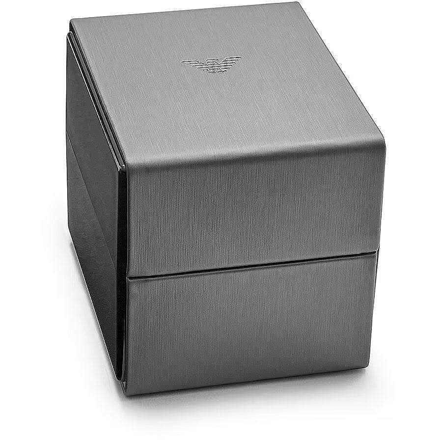 Emporio Armani Brons Stalen Quartz Horloge Dames