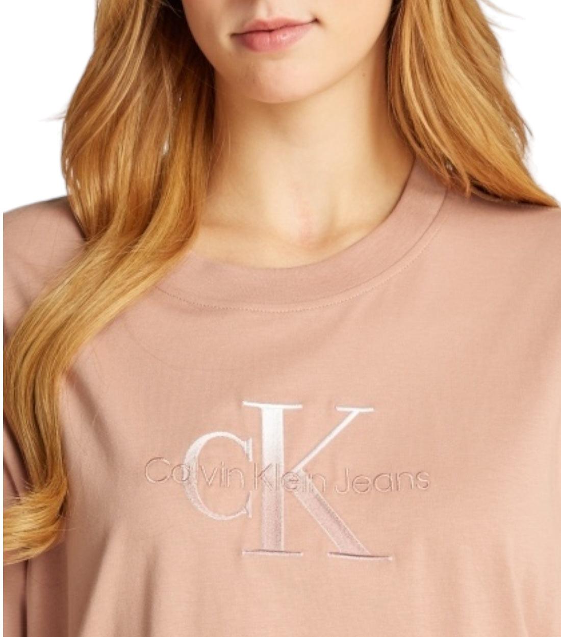 Calvin Klein Jeans Roze T-shirt Met Logo
