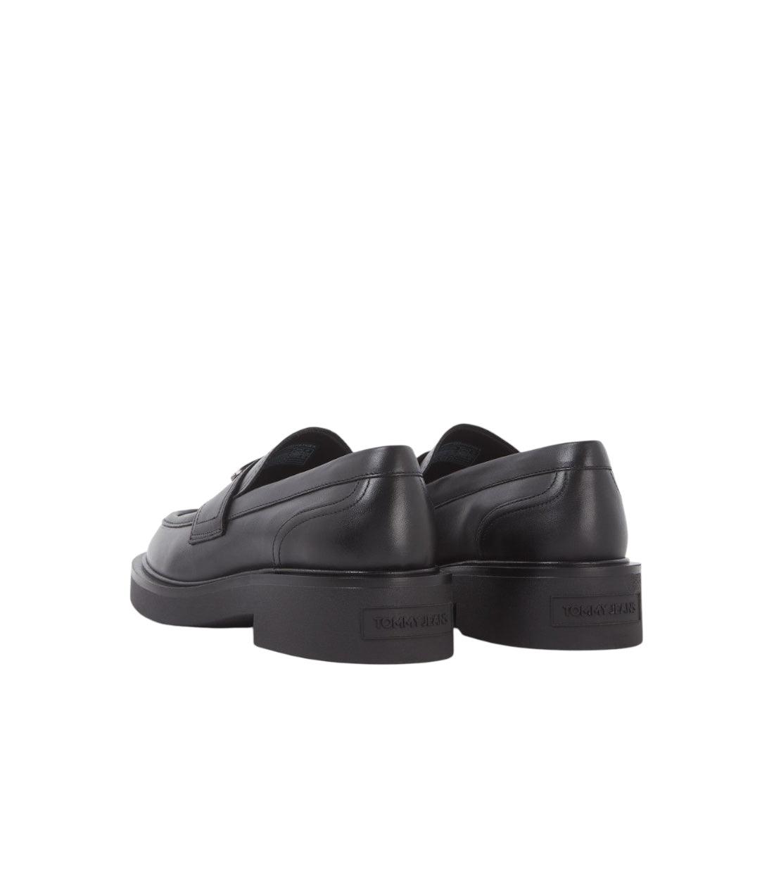 Tommy Hilfiger Zwart Moccassin van Leer