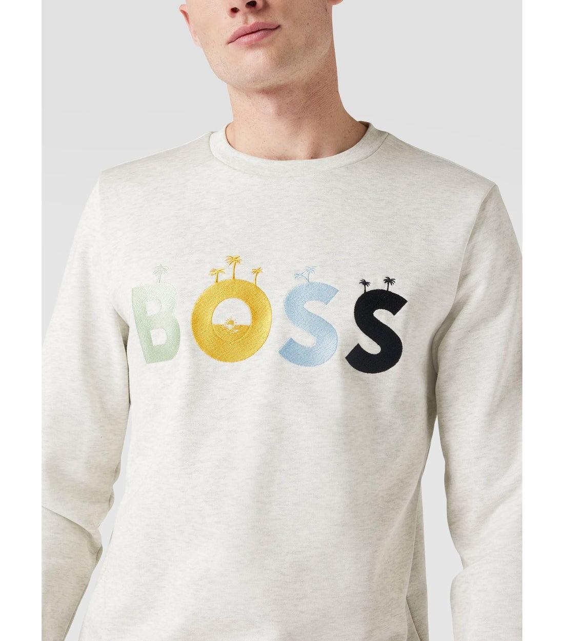 Hugo Boss Grijs Trui Met Logo