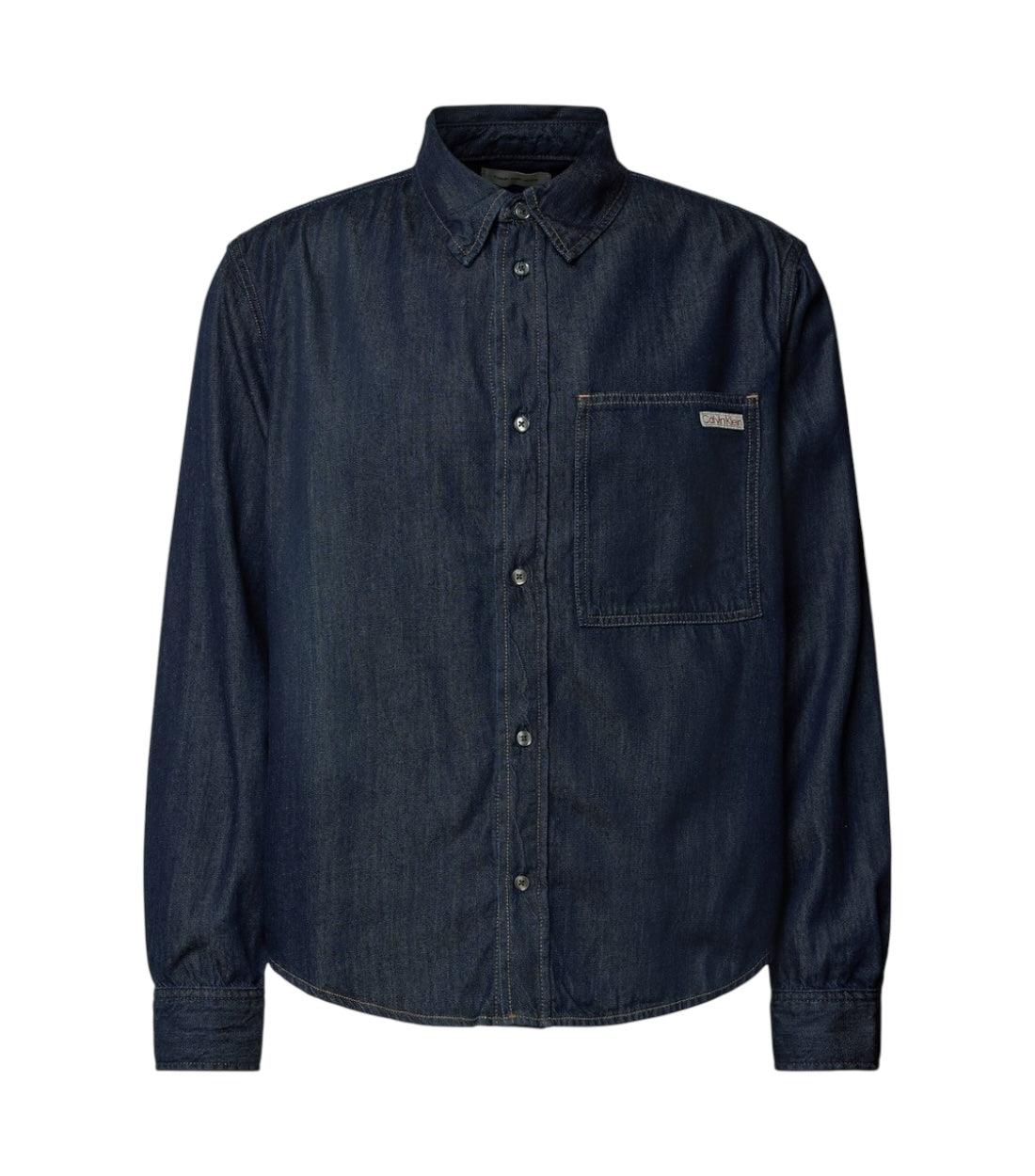 Calvin Klein Jeans Blauw Blouse Met Lange Mouwen
