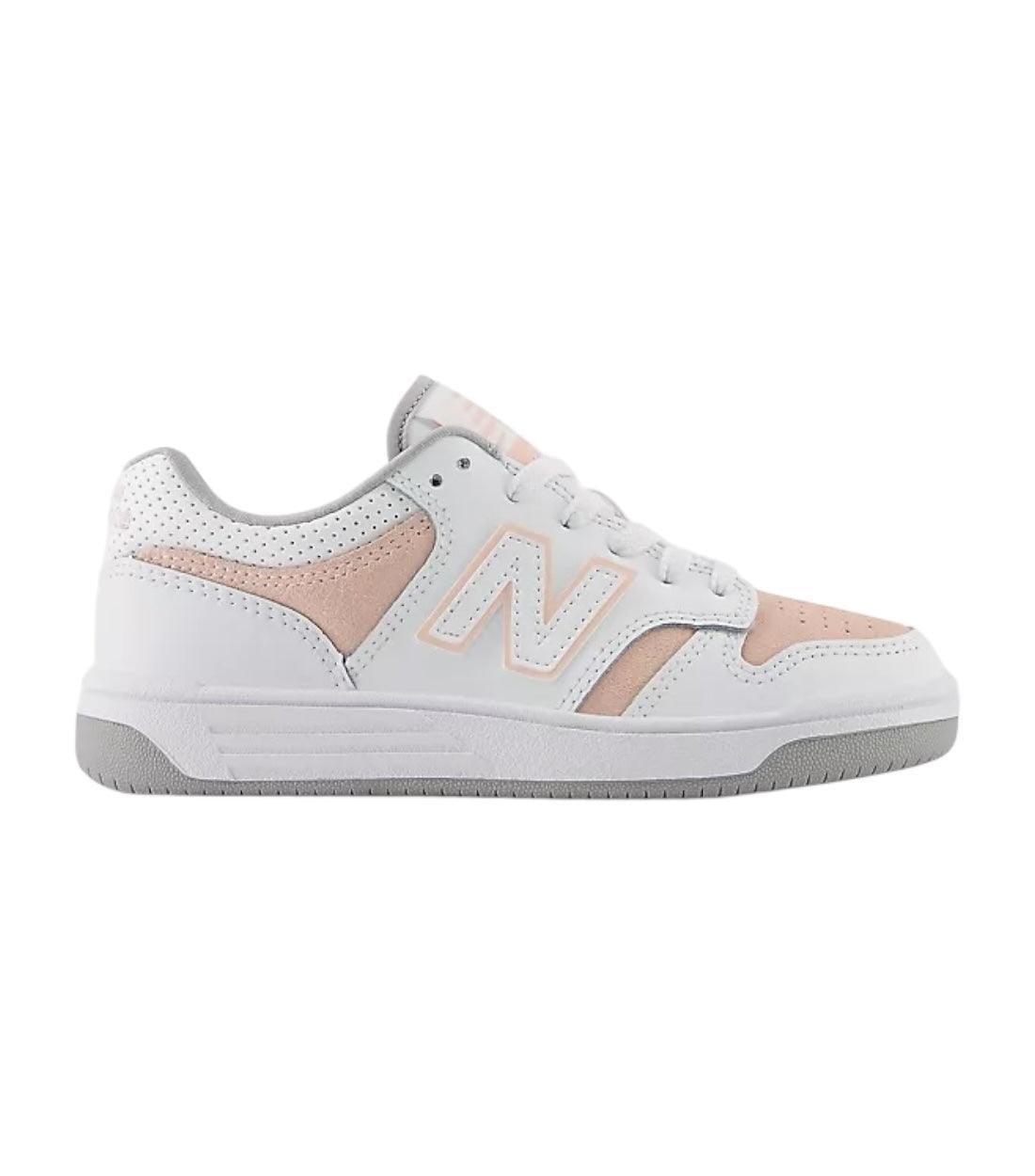 New Balance 480 White Met Pink Haze Sneakers