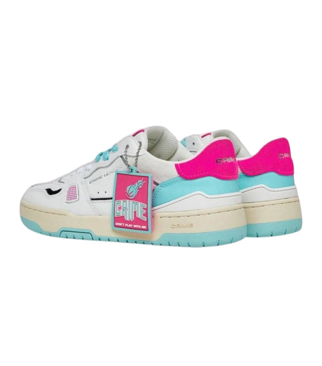 Crime London Fuchsia Meerkleurig Lace-Up Modieuze Sneakers