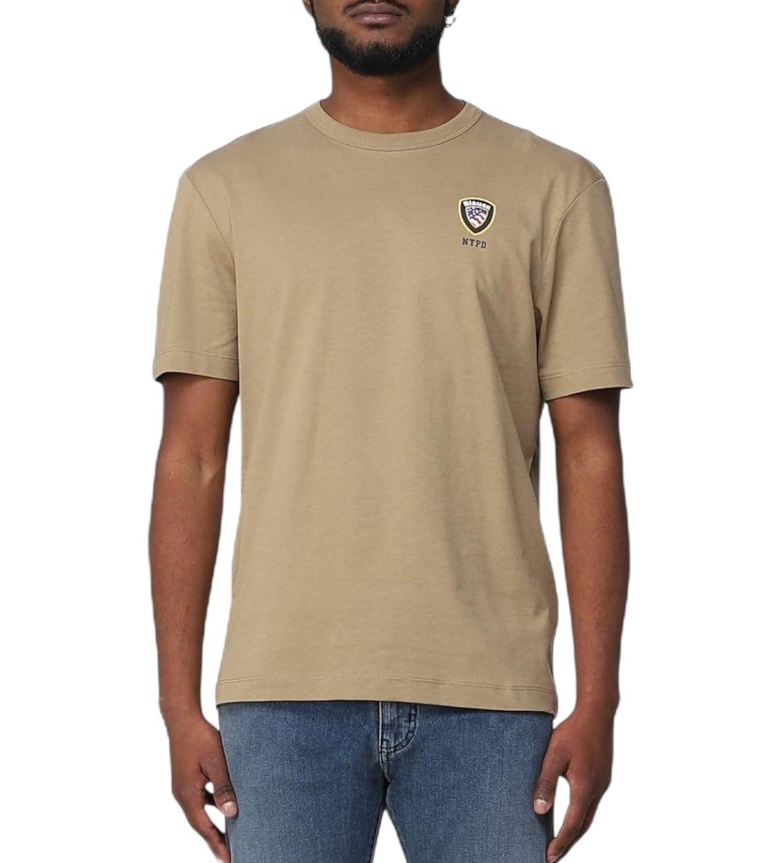 Blauer Beige NYPD T-shirt