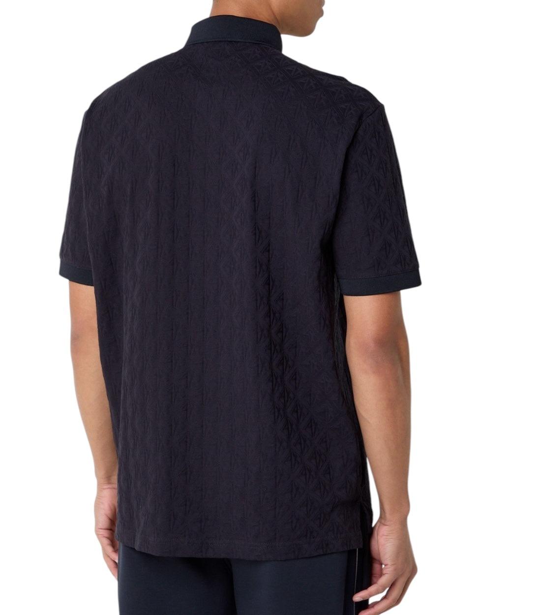 Armani Exchange Donkerblauw Polo Top Met Logoprint