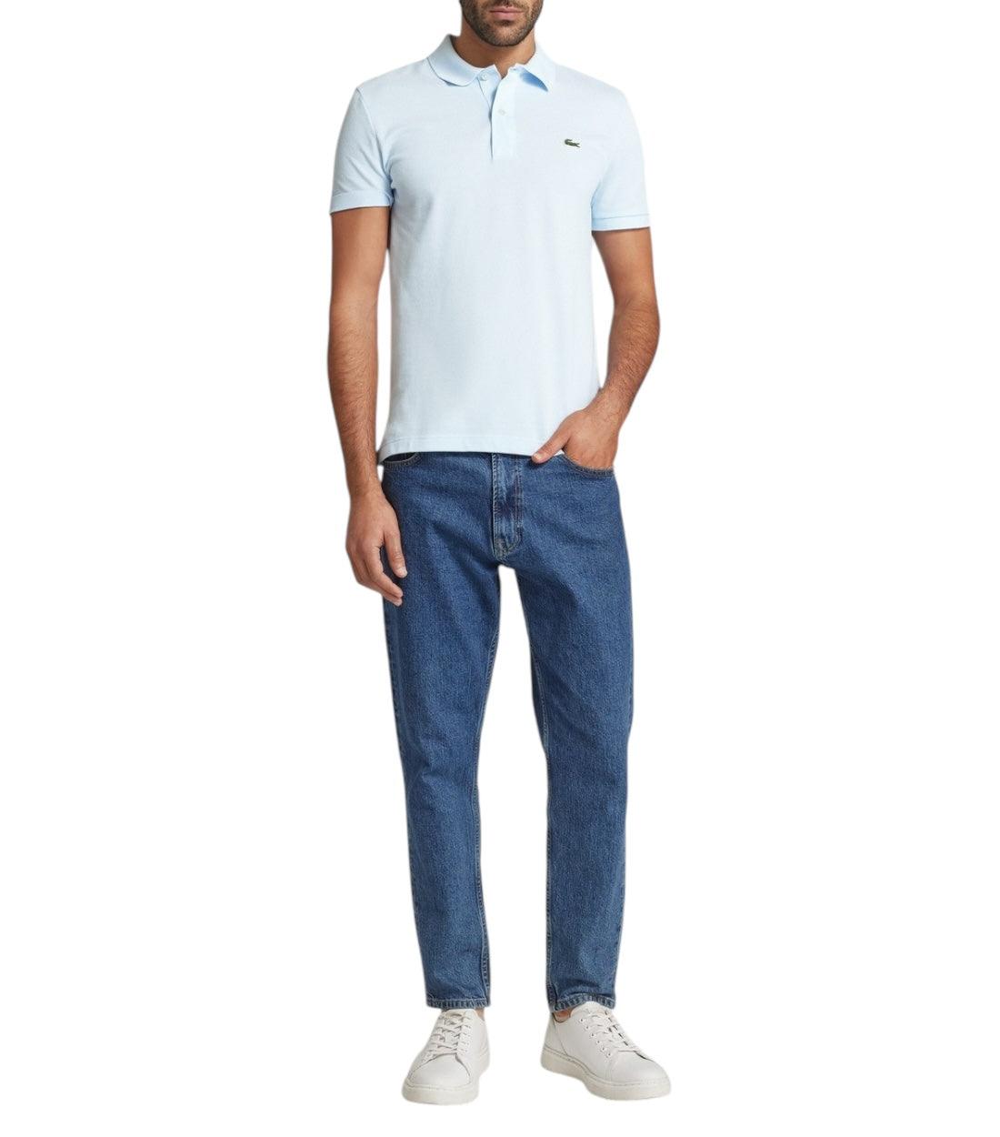 Lacoste Blauw Slim fit Polo Met Labelpatch