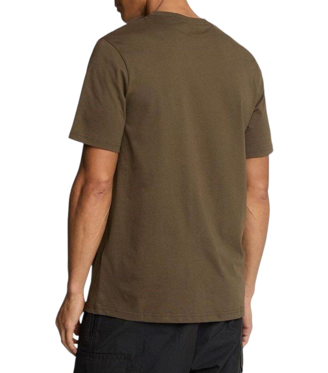 Lyle & Scott Olijfgroen Basic T-shirt