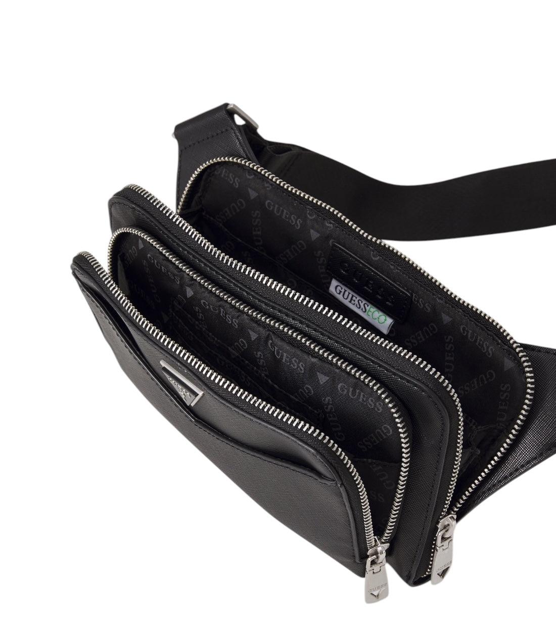 Guess Zwart SIENA FLAT BUMBAG ZIP AROUND Schoudertas