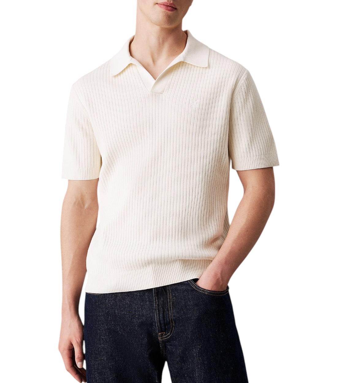 Calvin Klein Jeans Beige Polo V-Hals