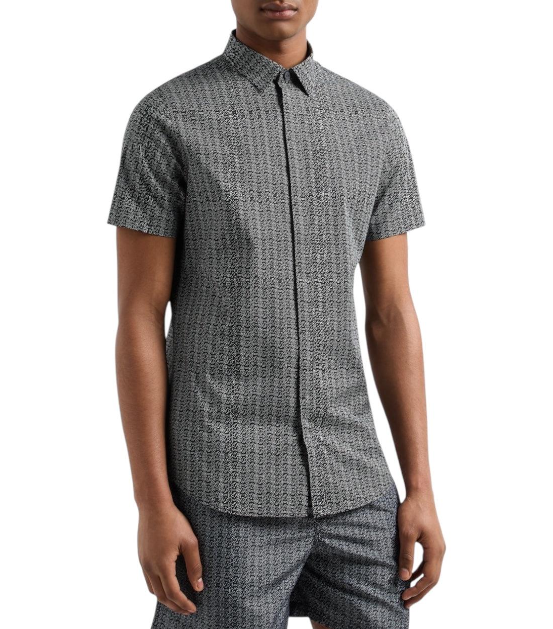 Armani Exchange Grijze Overhemd T-shirt