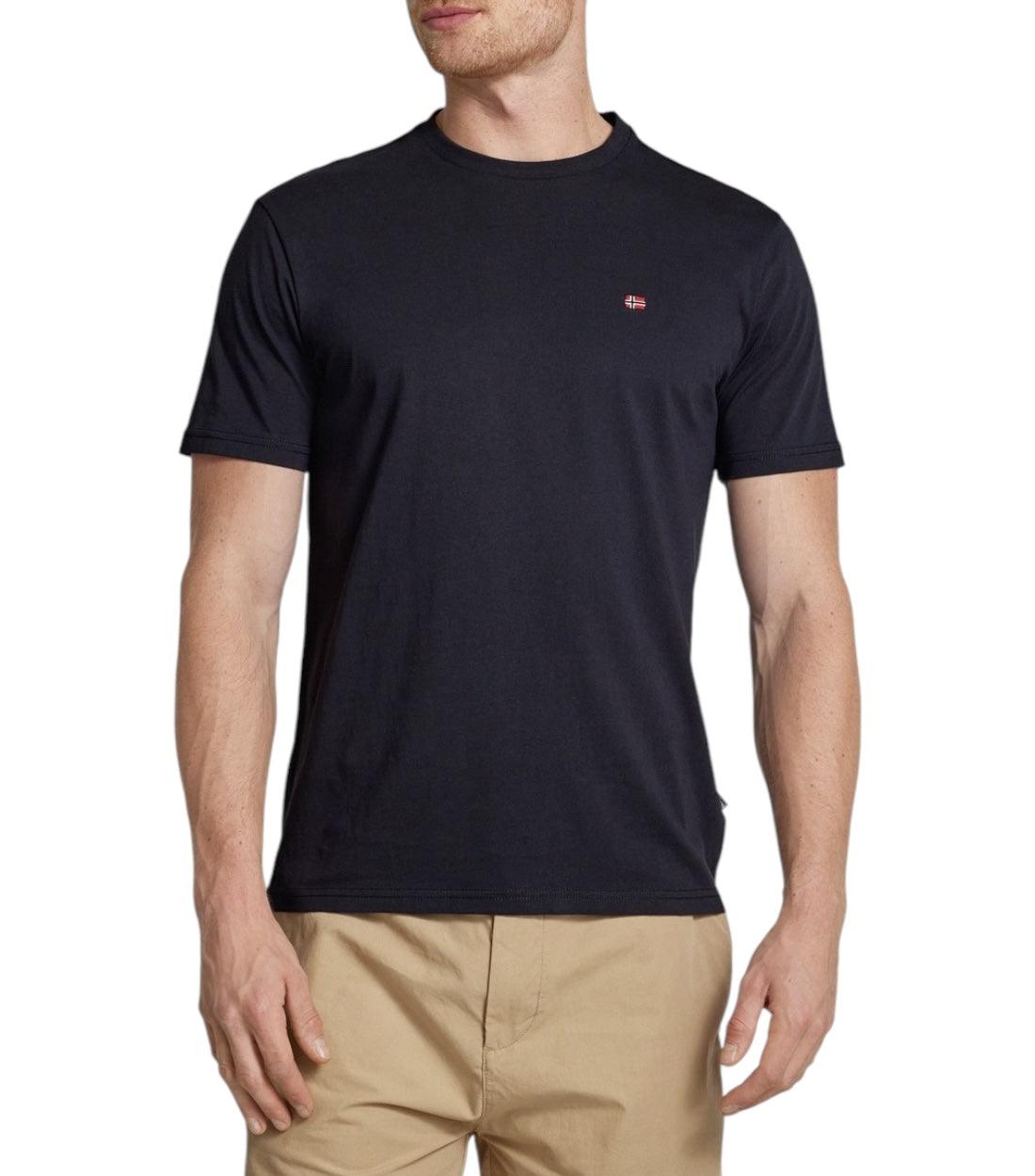 Napapijri T-shirt Met Labelstitching In Zwart Voor Heren