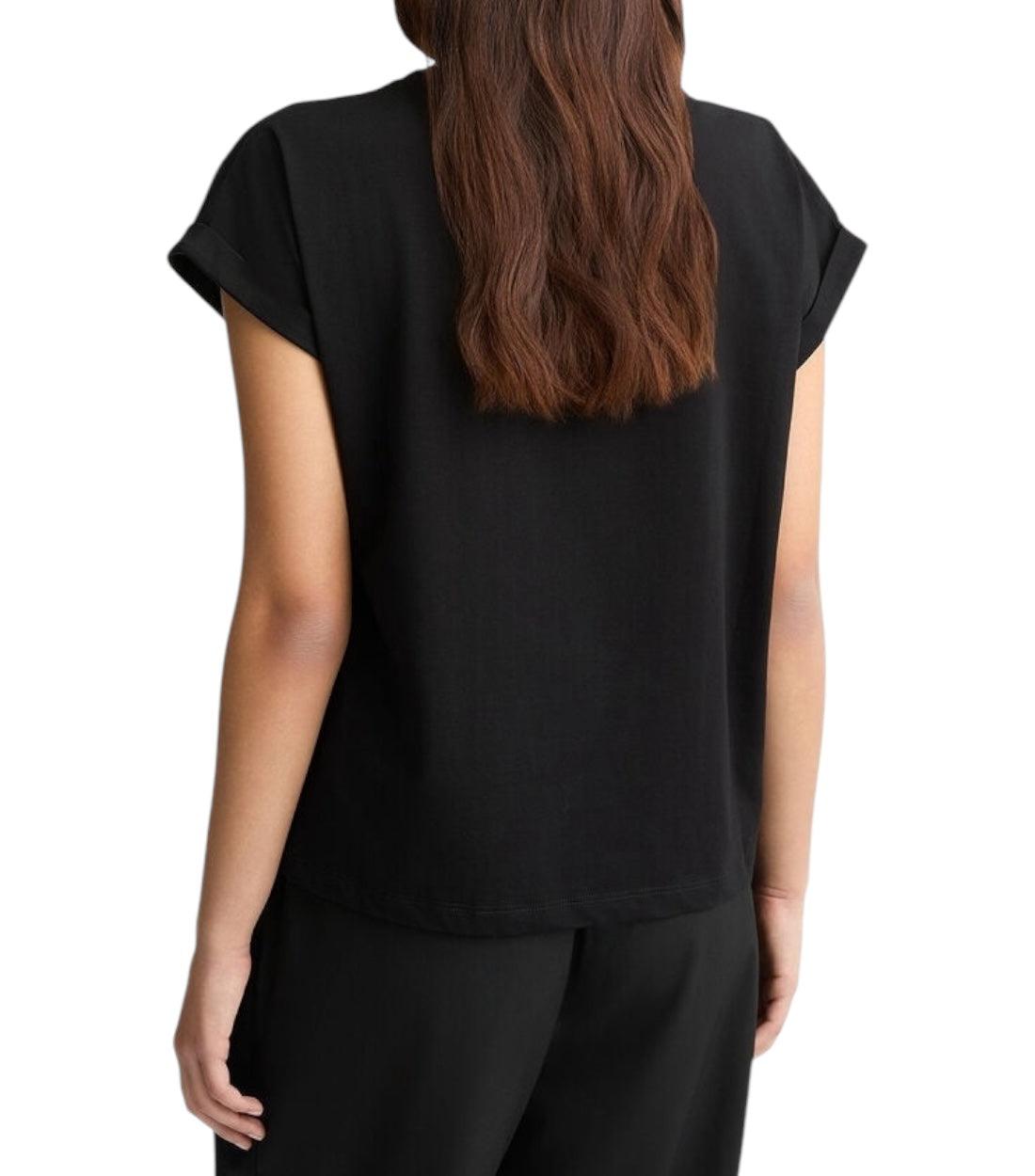 Liu Jo Zwart T-shirt Met Logo