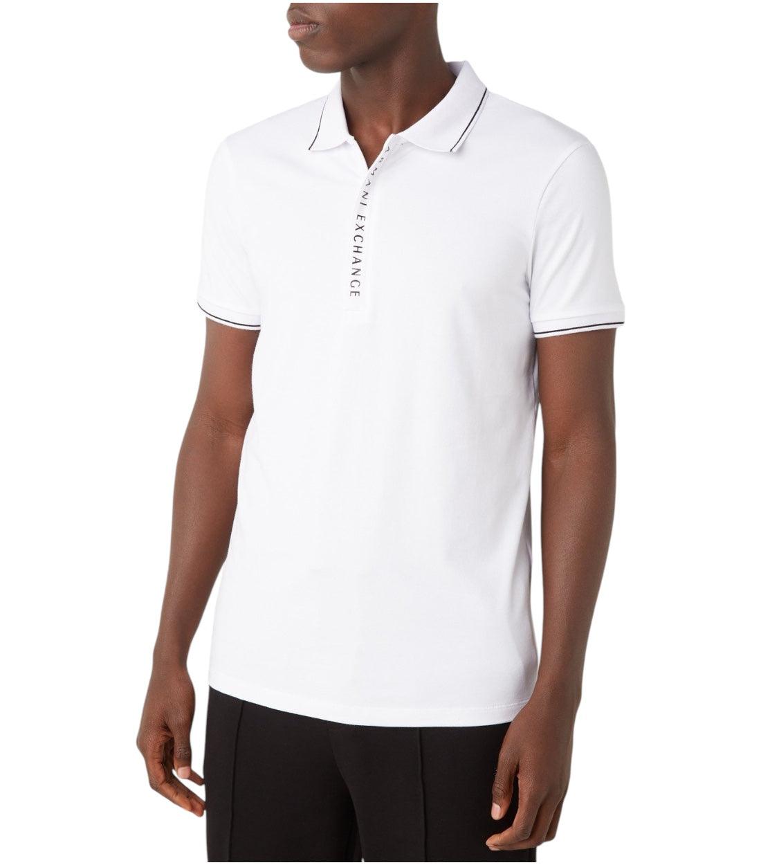 Armani Exchange Wit Polo Top Met Logo