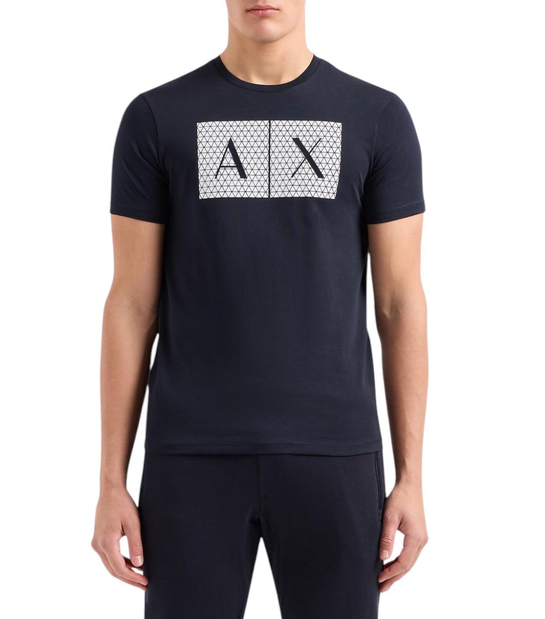 Armani Exchange Donkerblauw T-shirt Met Logo