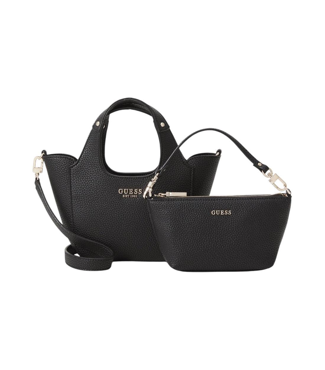 Guess Zwart Helina Mini Tote Set Handtas
