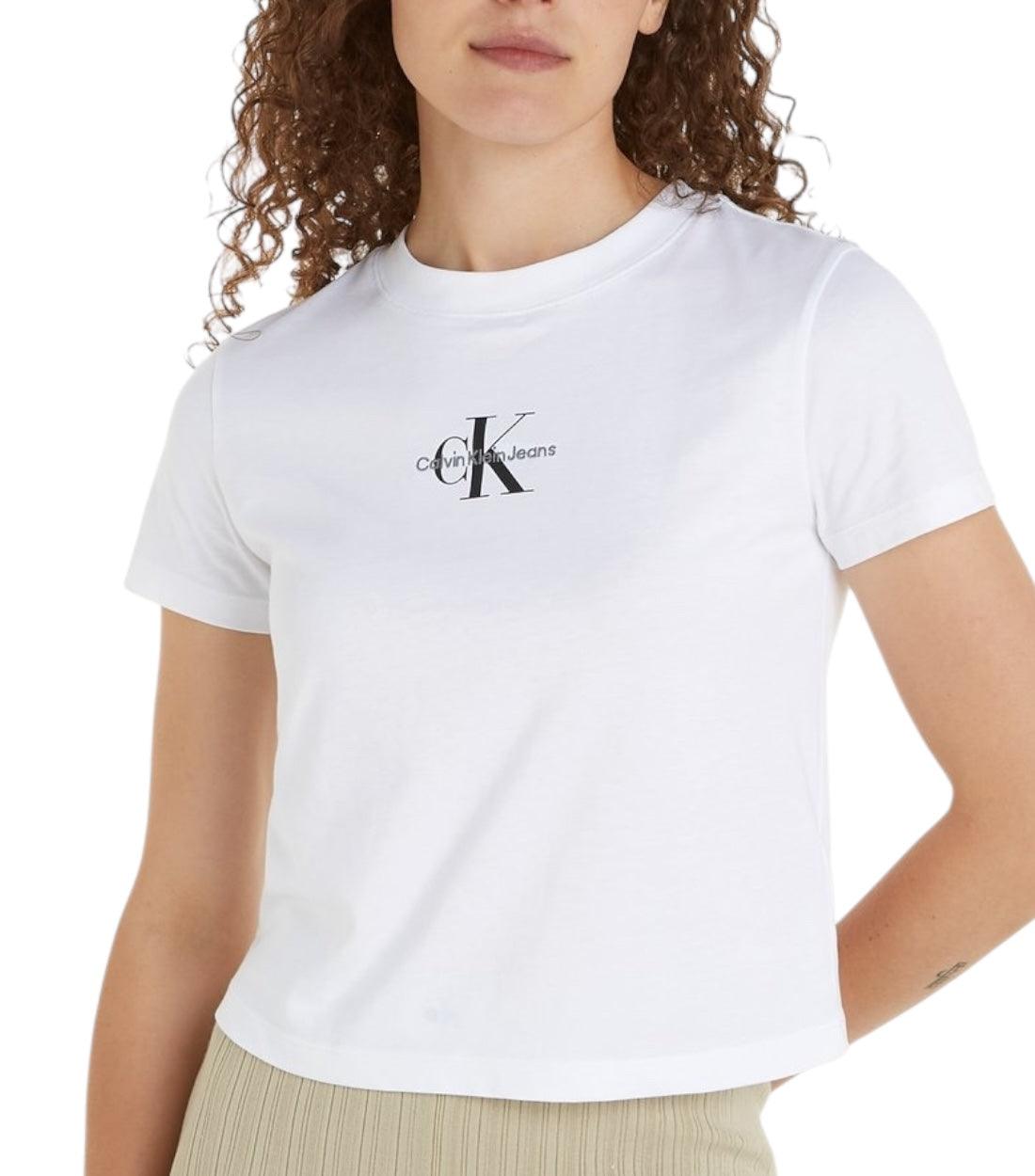 Calvin Klein Jeans Wit T-shirt Met Logoprint