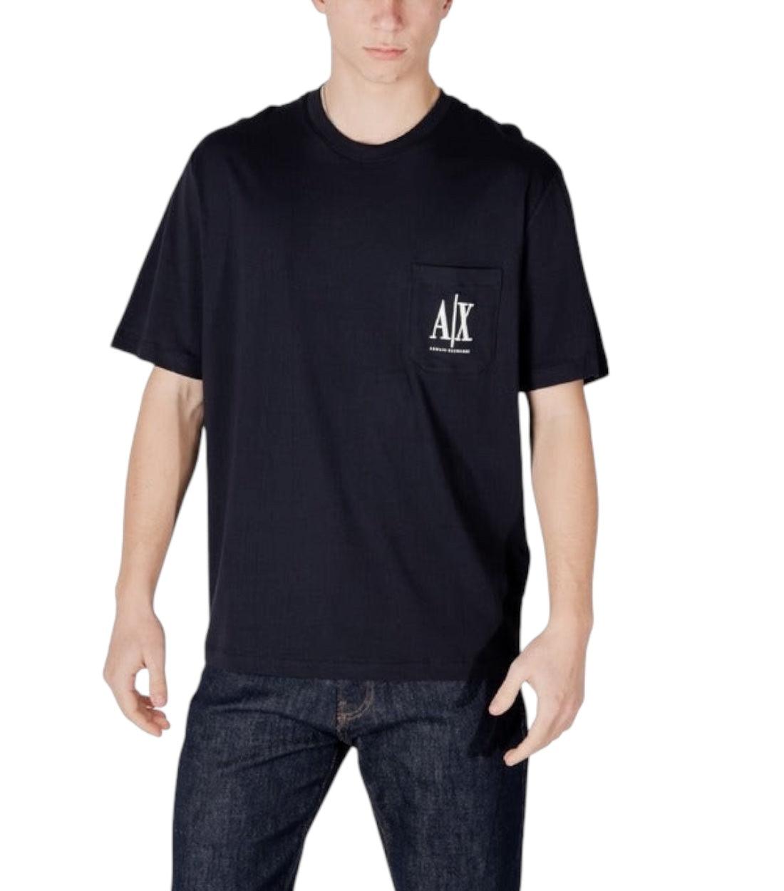 Armani Exchange Donkerblauw T-shirt Met Logo