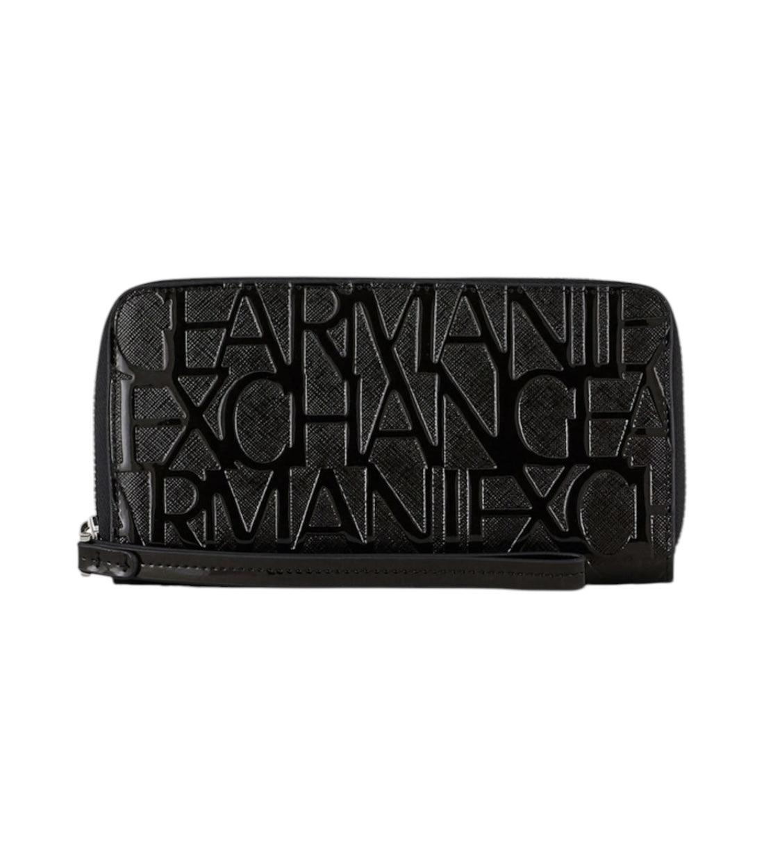 Armani Exchange Zwart Portemonnee Met Logoprint
