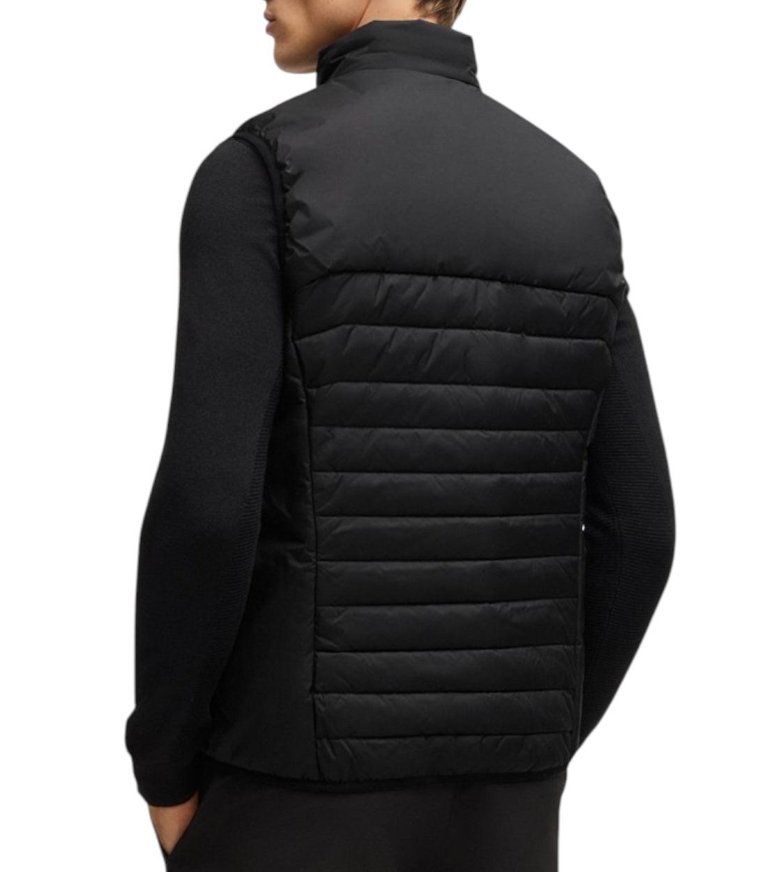 Boss Zwart Waterafstotende Bodywarmer Met Logo