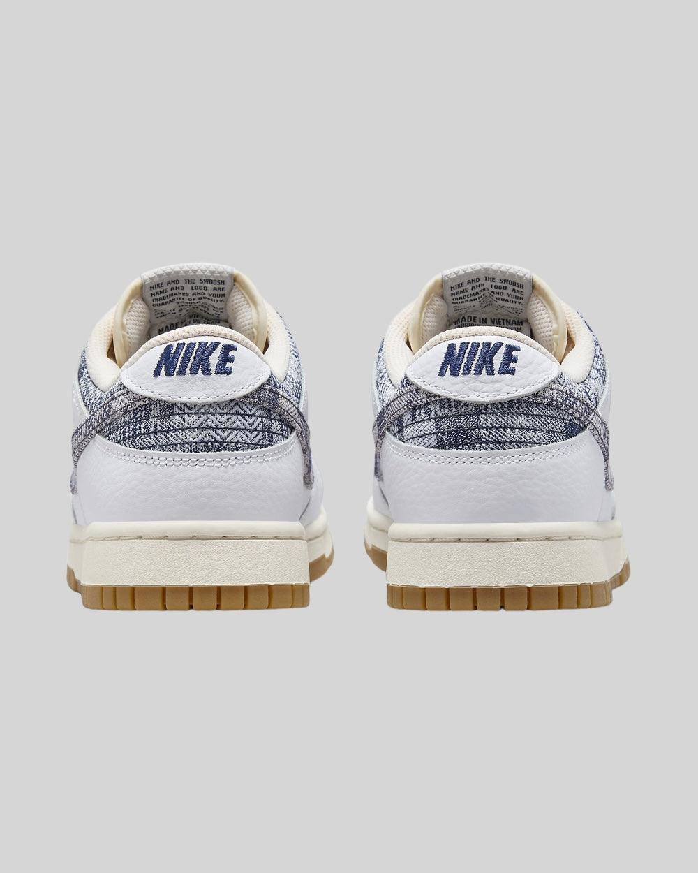 Nike Dunk Low White Gym Red Sail Midnight Navy Dames Sneakers