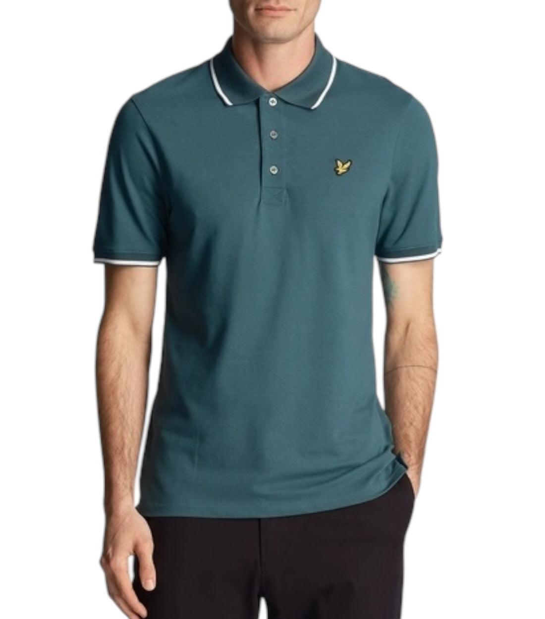 Lyle & Scott Groene Polo T-shirt