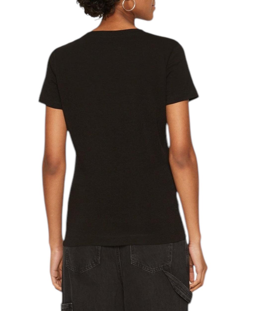 Guess Zwart T-shirt Mini Triangle