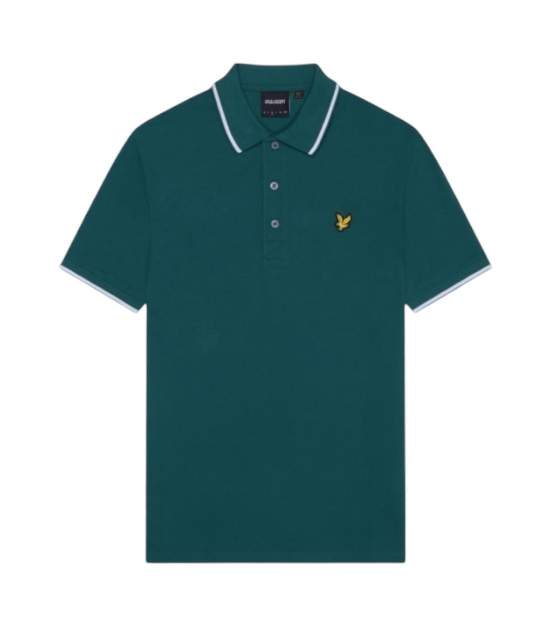 Lyle & Scott Groene Polo T-shirt