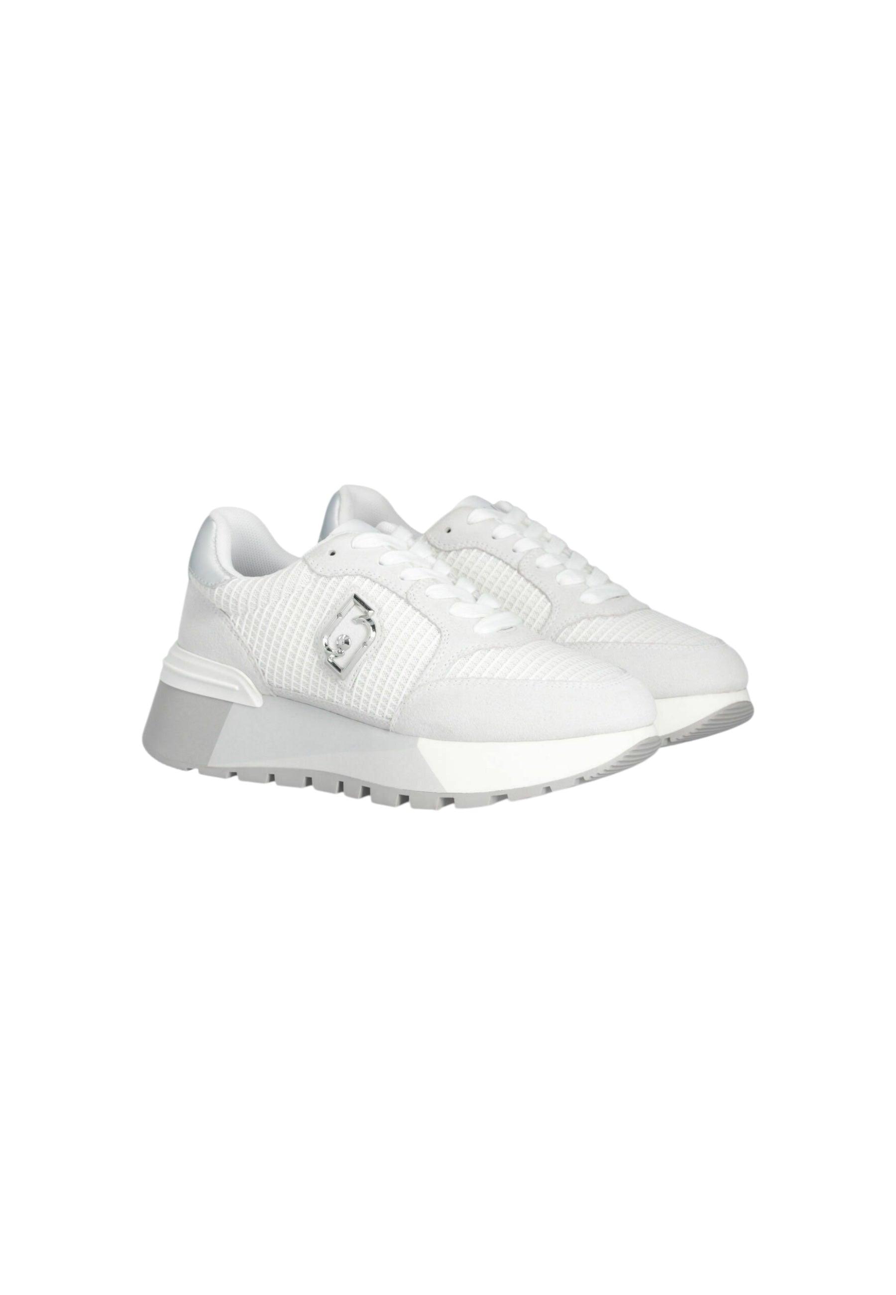 Liu Jo Grijs Sneakers Met Suede Details