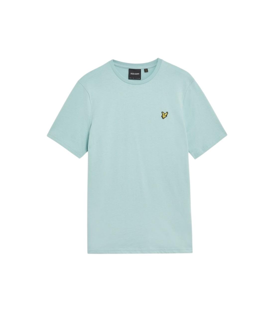 Lyle & Scott Lichtblauw Basic T-shirt Met Logo