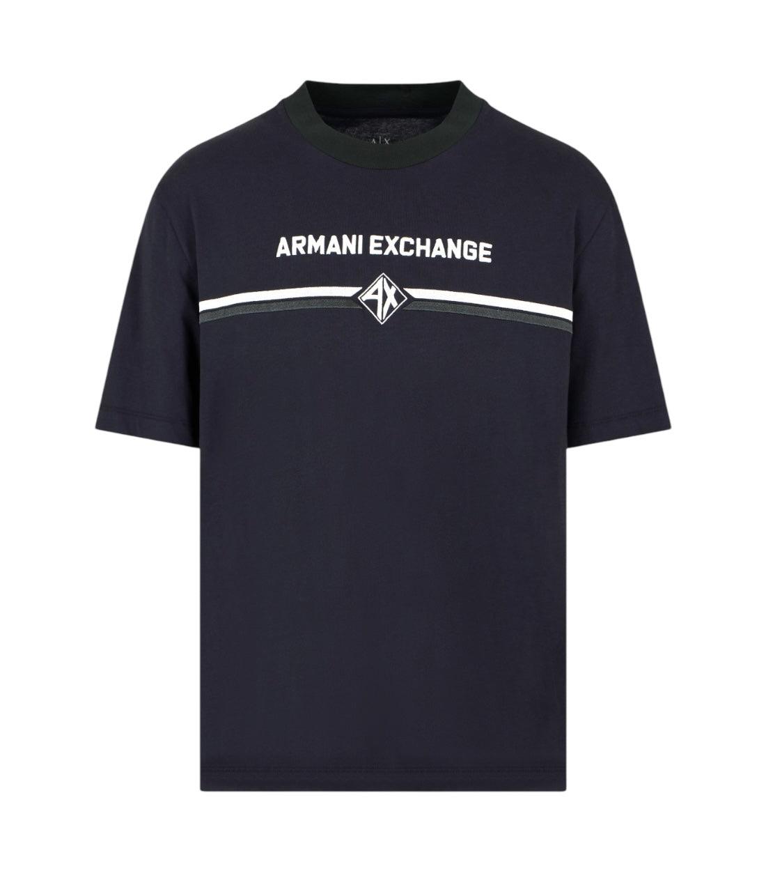 Armani Exchange Donkerblauw Regular Fit T-shirt