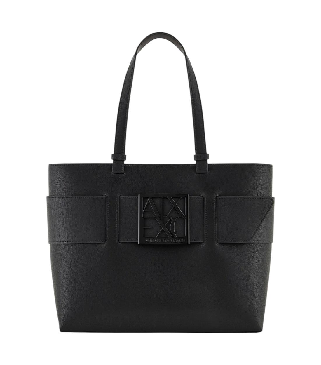 Armani Exchange Zwart Medium Shopper Tas