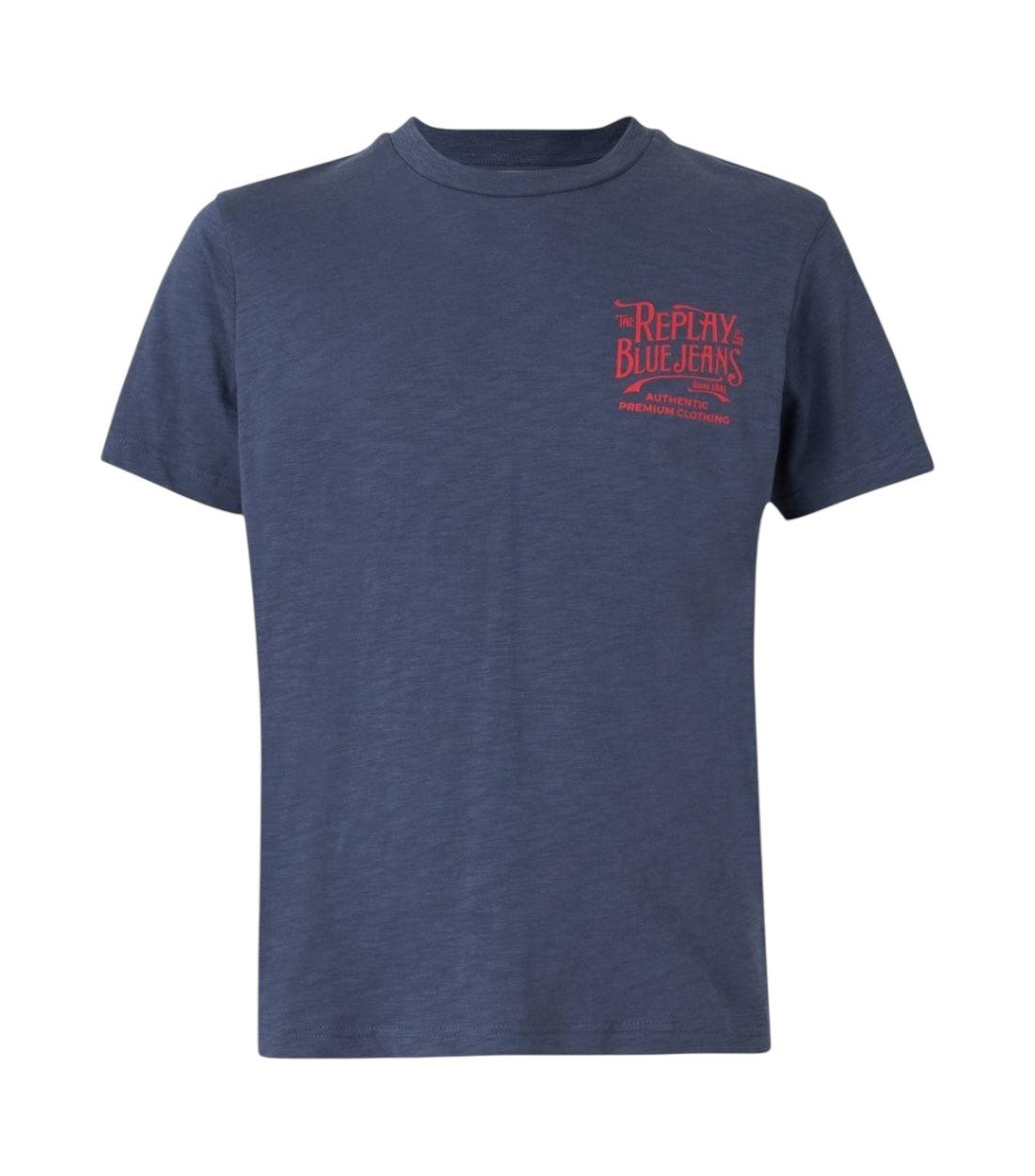 Replay Blauw Regular Fit T-shirt