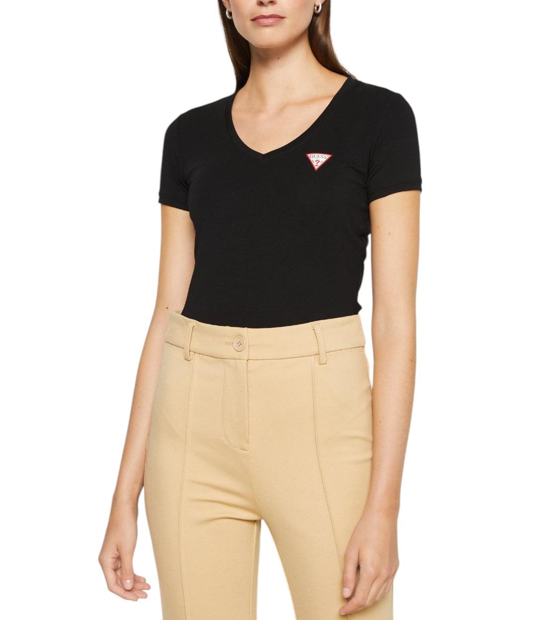 Guess Zwart T-shirt Mini Triangle