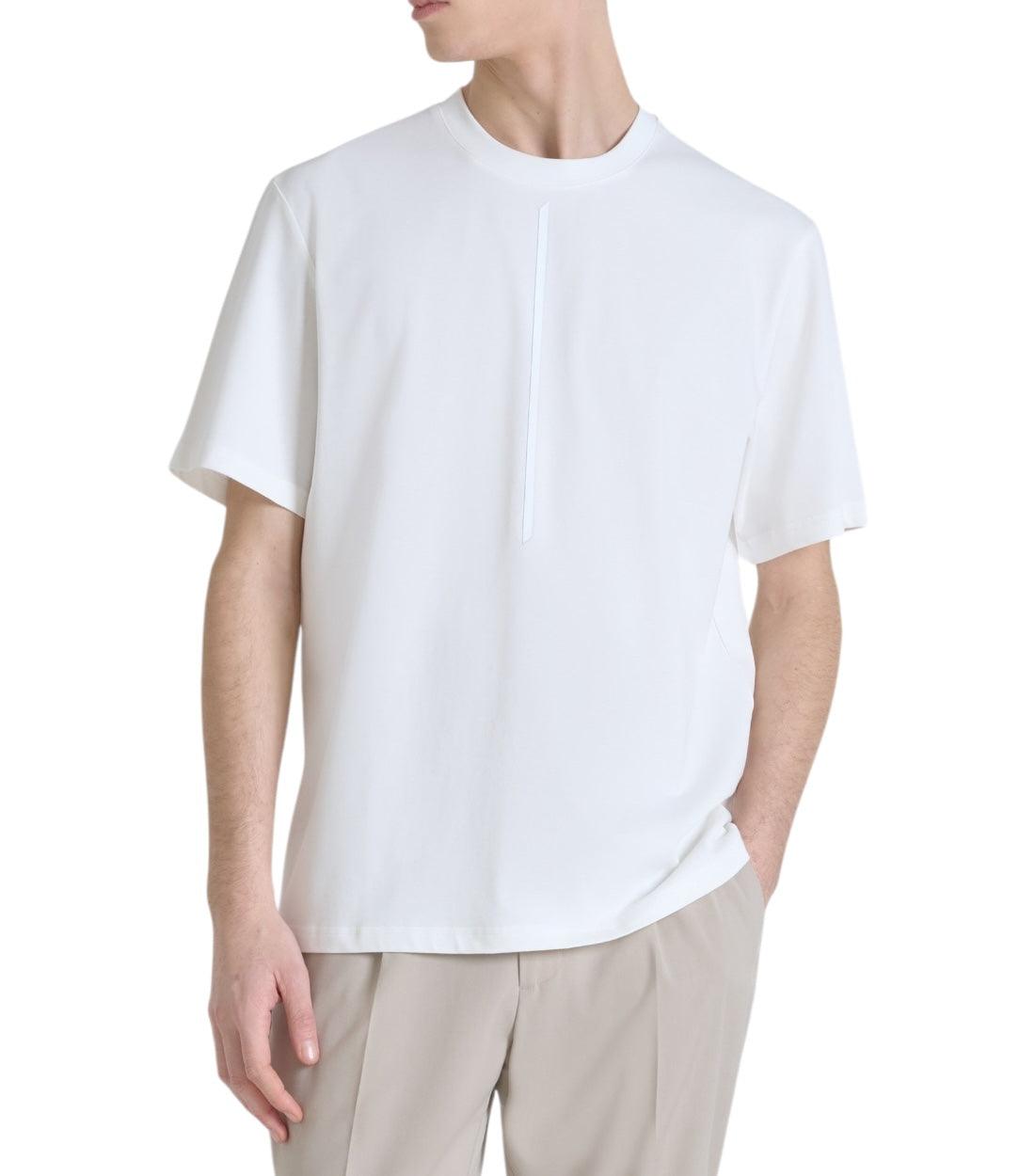 Antony Morato Wit T-shirt Met Mat Plastic Opdruk