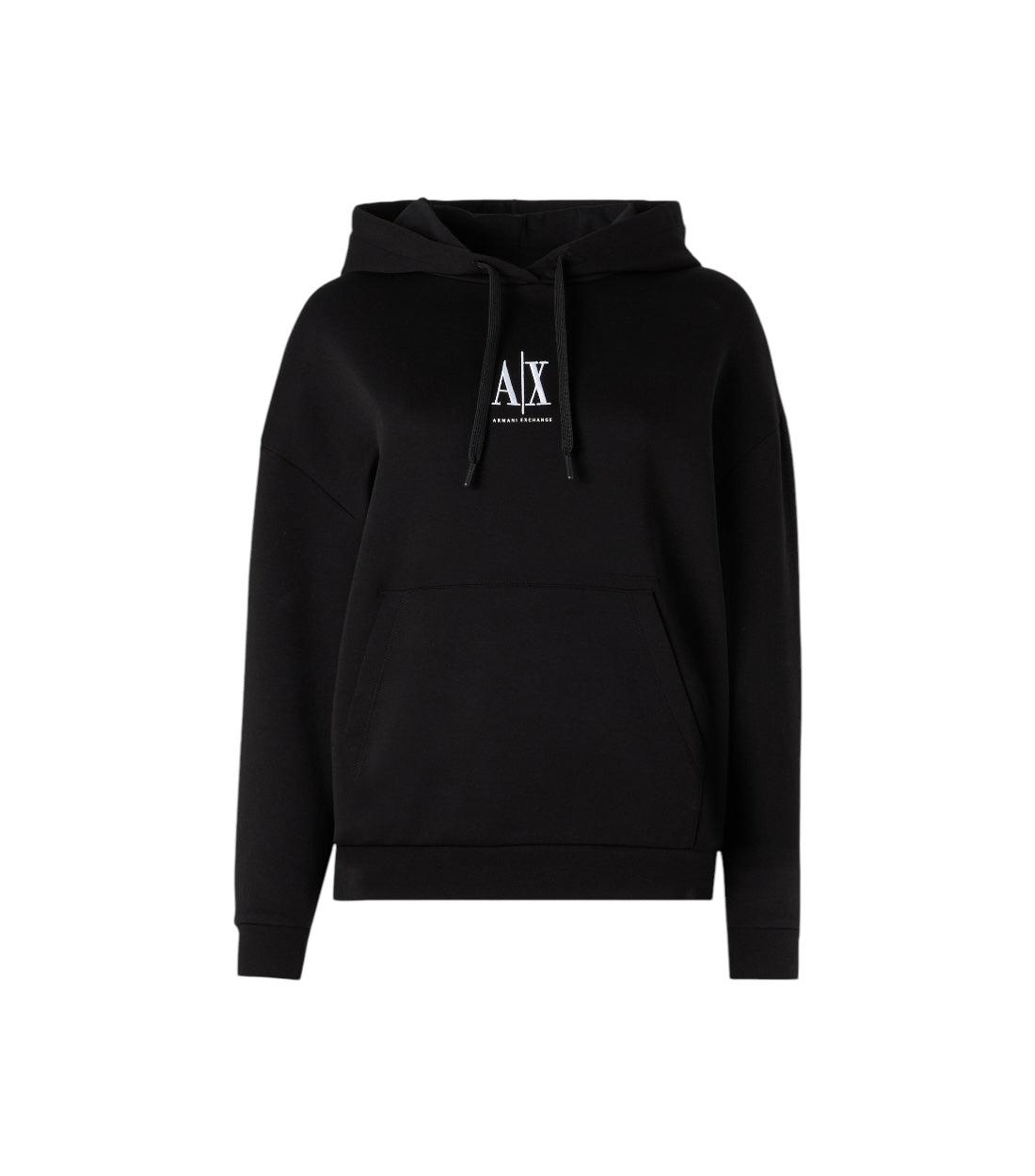 Armani Exchange Zwart Basic Sweater Met Logo