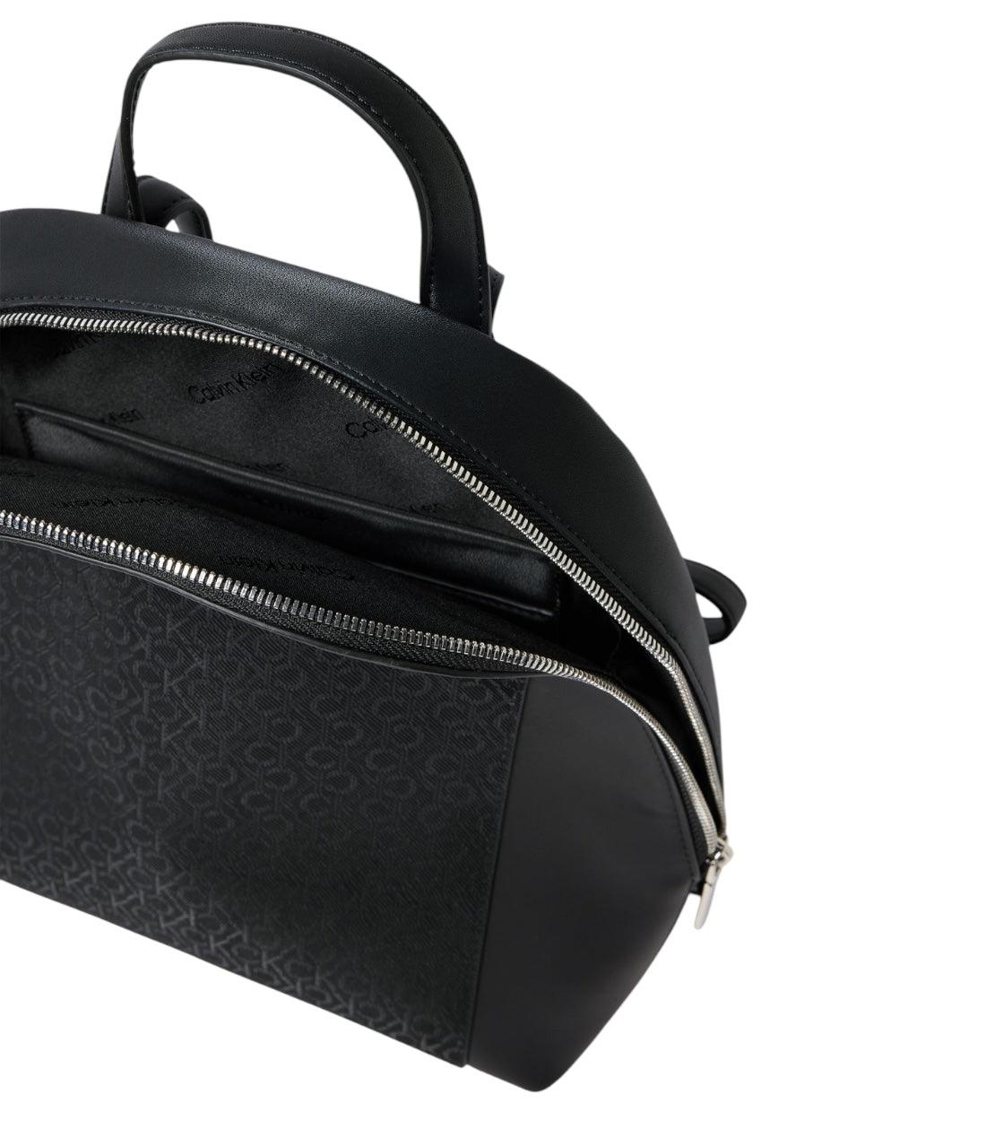 Calvin Klein Zwart Leerlook Rugzak