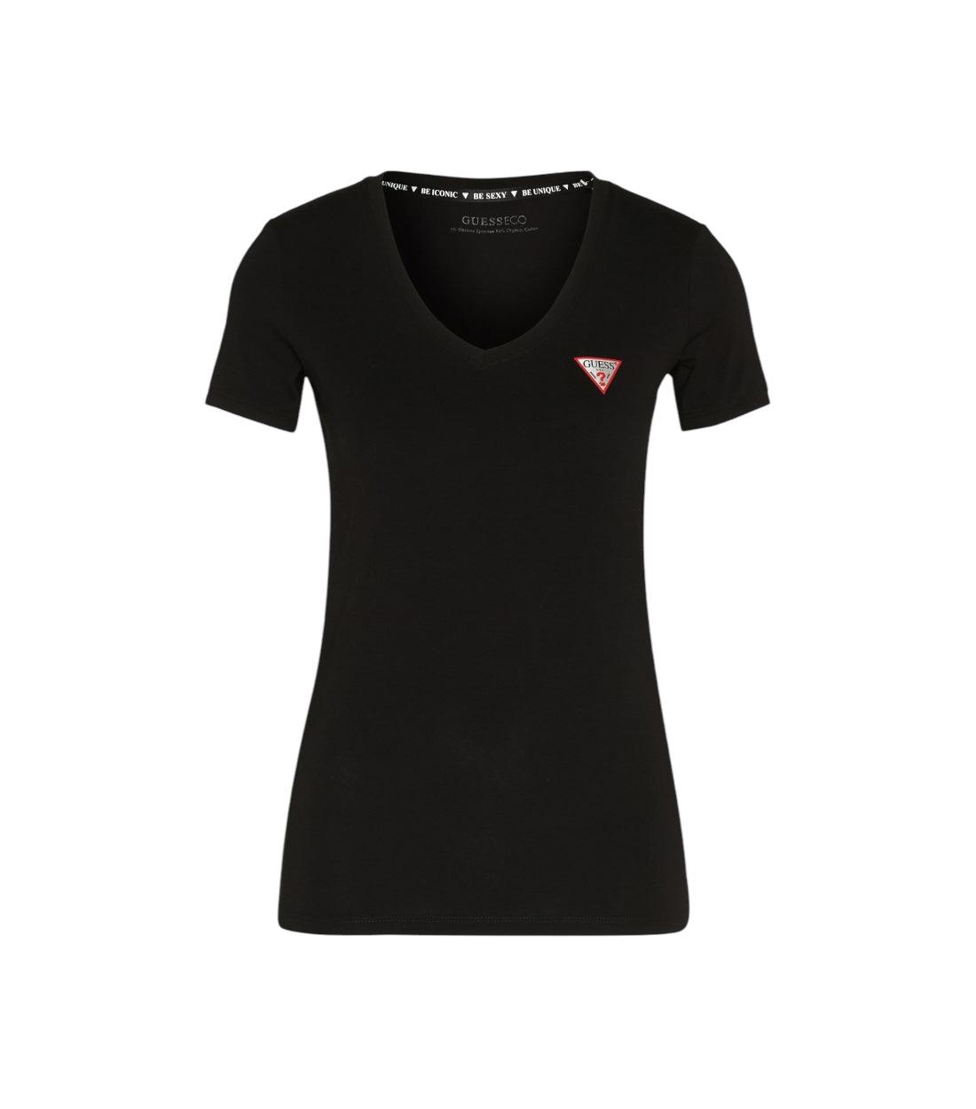 Guess Zwart T-shirt Triangle Logo