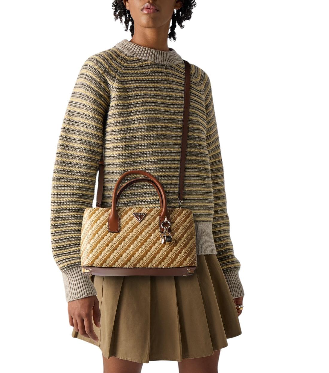 Guess Beige Simona Small Satchel Tas