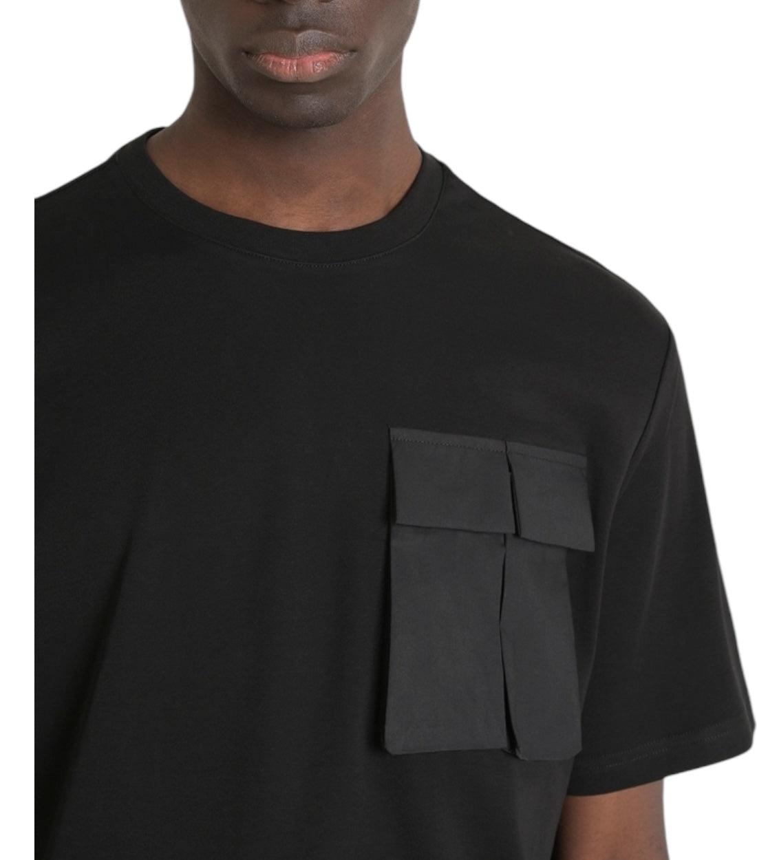 Antony Morato Zwart T-shirt Met Vakken