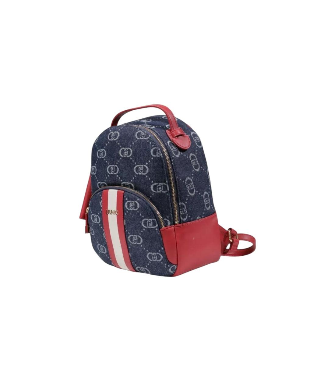 Liu Jo Blauw Denim Jacquard Rugzak
