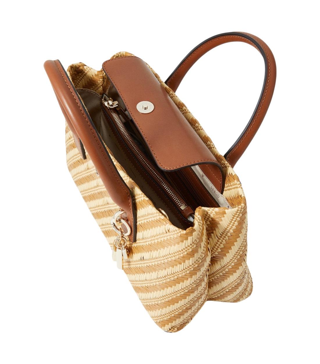 Guess Beige Simona Small Satchel Tas