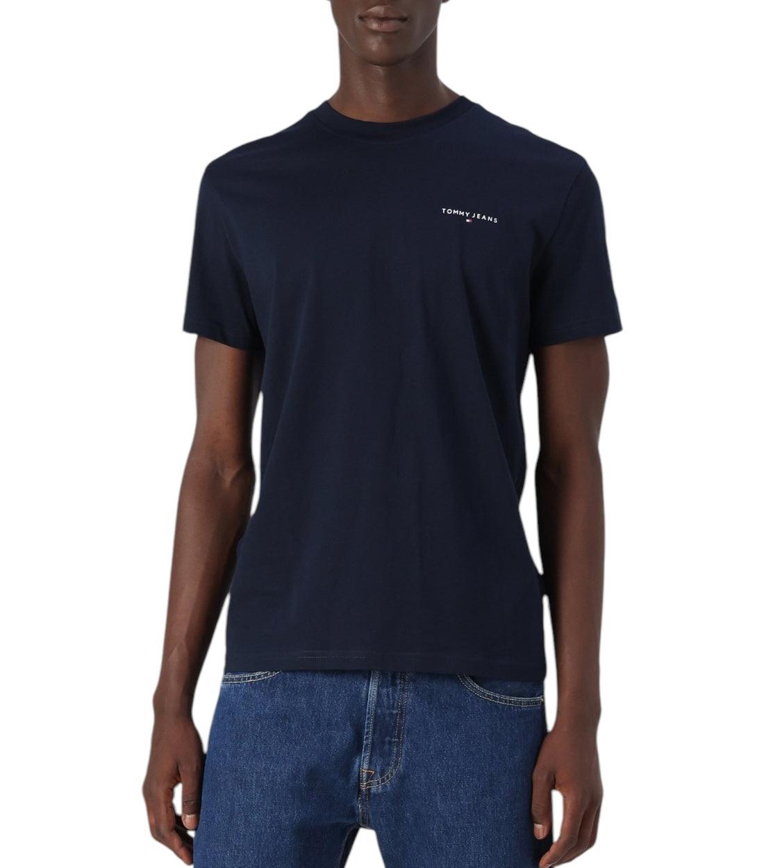 Tommy Hilfiger Jeans Donkerblauwe Basic Logo T-shirt